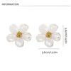 Retro Pearl Earrings Ear Studs Irregular Earrings Sweet Flower Earrings Studs  Unisex