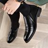 Fashion Casual Leather Men Formal Business Shoes Elegantes Dress Loafers Simple Slip On Flats Leisure Walk Driving Shoe Man Oxford Shoes