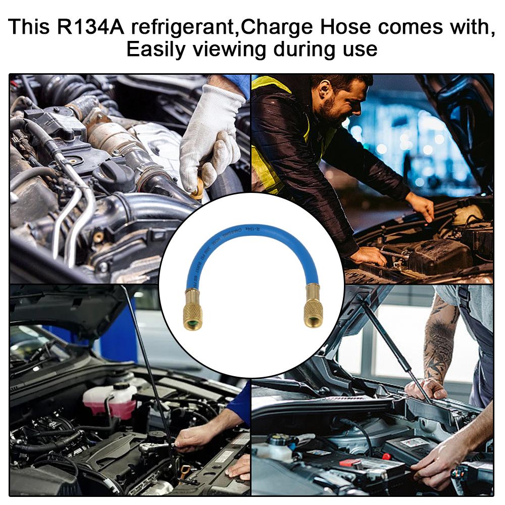 Автомобильные аксессуары R134A Шланг трубка кондиционера Шланг для заправки хладагентом Инструменты для ремонта Шланг для заправки хладагентом для автомобильного кондиционирования