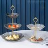 VAKADA Glass Fruit & Snack Serving Plate Set