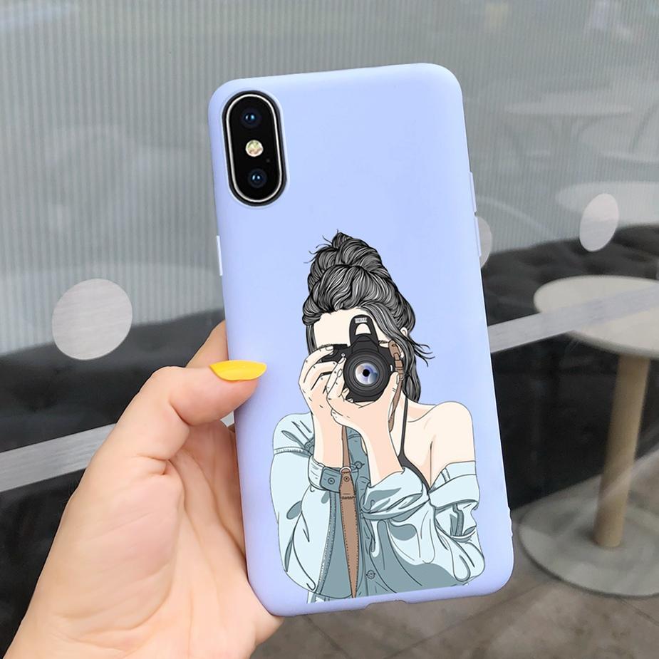 Чехол для iPhone X Чехол для iPhone XR XS Max Силиконовый Мягкий ТПУ Fundas Задняя крышка телефона Чехол Для iPhone X XR XS Max Coque Милый Бампер