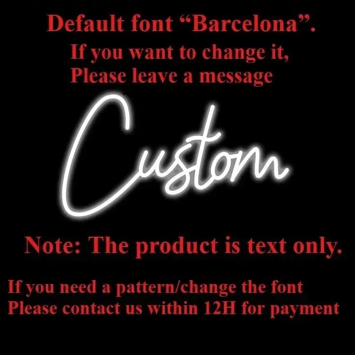 Customize Neon Sign Custom Personal LED Neon Lights Sign Name Decor Wedding Bar Salon Led Signs Bedroom Home Wall Decorations