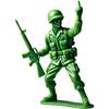 Funny Green Army Men Middle Finger Figures, Funny Blue Green Navy Middle Finger Character Classic Soldier Ornament, Novelty Mini Soldier Statue