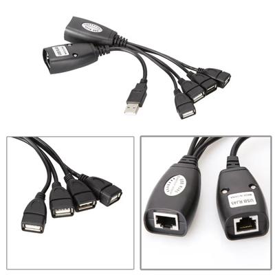 USB-удлинитель по Cat6-соединению до 50 м USB RJ45-удлинитель для передачи сигнала на большие расстояния Надежное подключение