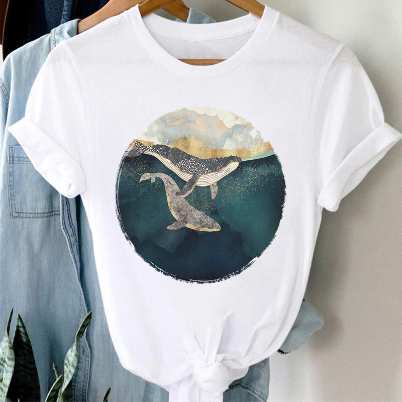 Women Dog Coffee Love Pet Print Clothing Short Sleeve Casual Tee Top Summer Fashion Tshirt Lady Female Graphic T-shirt