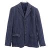 Polo by Ralph Lauren Сделано в Италии Льняной полосатый приталенный пиджак Синий Мужской Б/у