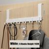 Portable Storage Hooks 6 Hooks Hanging Rack Door Hanger Hook Coat Hat Towel Hanger Storage Holder