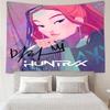 Kpop Hunter11 Tapestry for Bedroom Aesthetic Classroom Tapestries Wall Hanging for Living Room Dorm Office,Ideal Creative Gift
