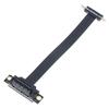 Кабель-удлинитель PCIe X1 с двумя прямыми углами 90 градусов, удлинительный кабель PCIe 36pin 8 Гбит/с, ленточный удлинитель платы-райзера PCI Express