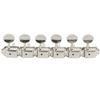 Musiclily 6 рядный винтажный гитарный колышек Split Post Kluson Type Peg для ST Telecaster Electric Nickel Strat/TL гитары,