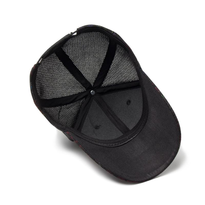 Новая женская бейсболка, летняя повседневная сетчатая кепка, модная металлическая декоративная бейсболка с принтом, солнцезащитный козырек для улицы, регулируемая шляпа