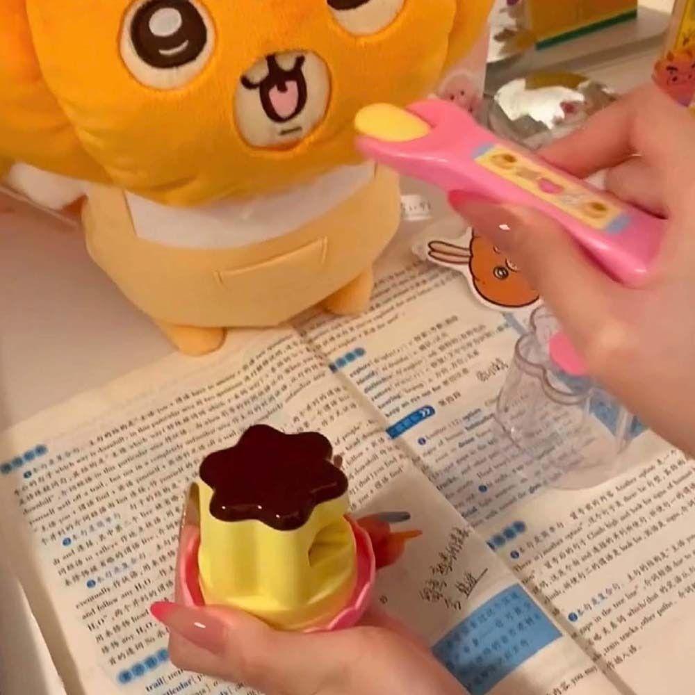Simulation Pudding Feeding Toy Food Feeding Play House Toys Strawberry Pudding Toy Kids Gift