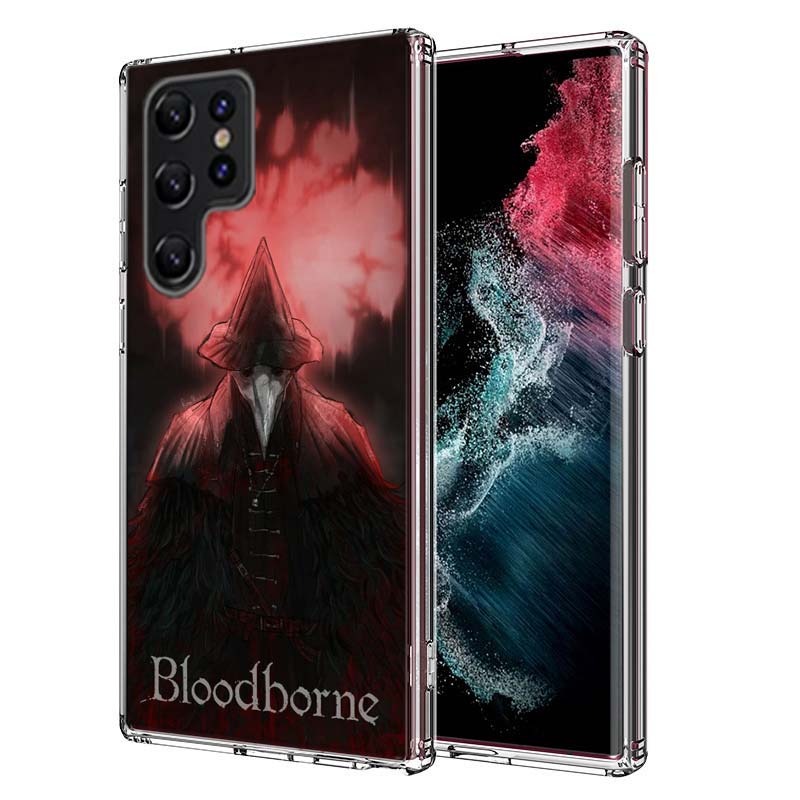 Game Bloodborne Capa Phone Case For Samsung S26 Ultra S25 Edge Galaxy S23 S21 S20 S24 FE S22 S10 Plus Cover Clear TPU Shell Coqu
