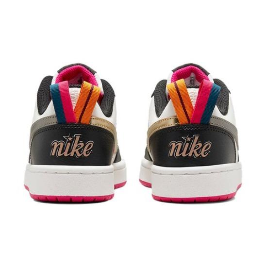 Nike Court Borough 2 SE Low Summit White Pink Prime - DJ0040-100