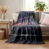 Buffalo Bills blanket Flannel Blanket Soft Cozy Plush Throw for Sofa Bed Lightweight Home Decoration
