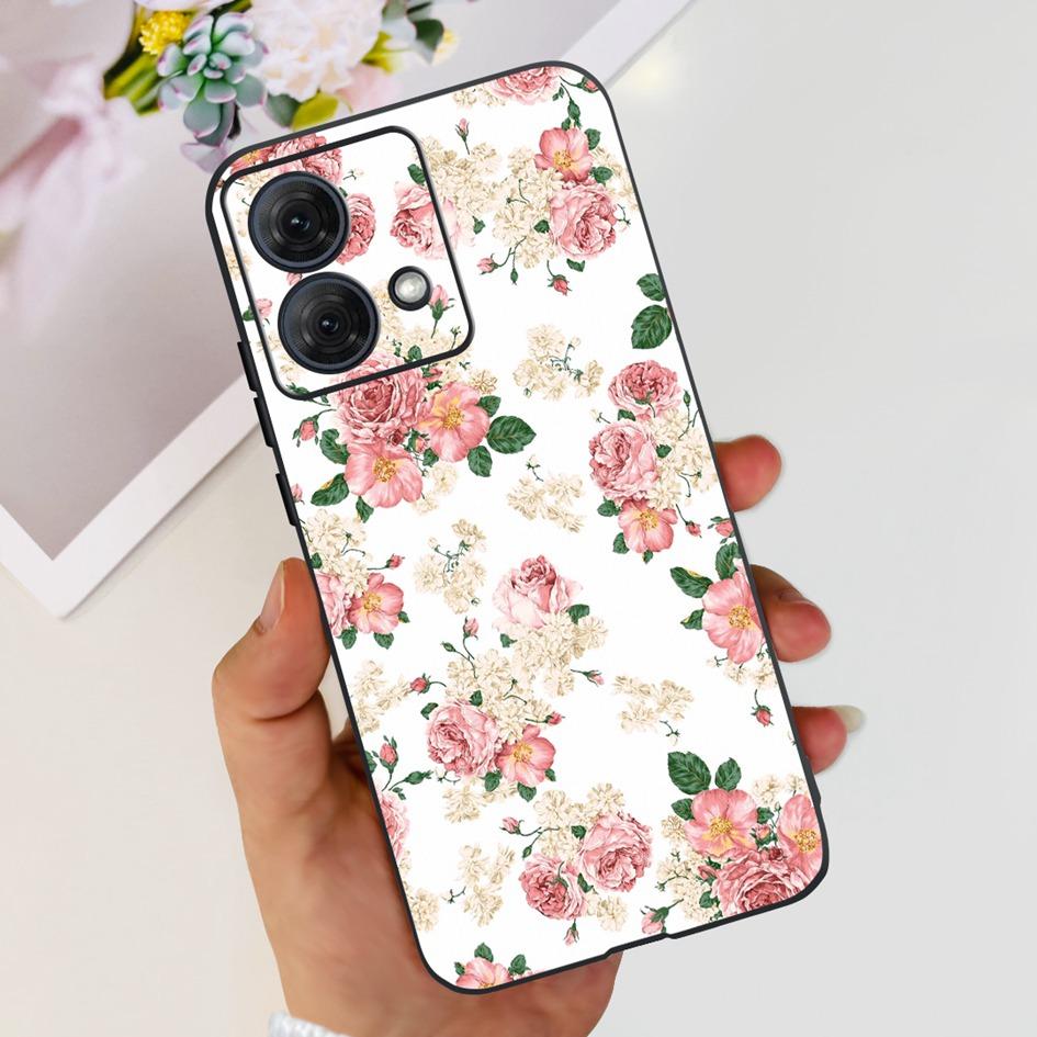 For Motorola Moto G84 G54 5G Case Fashion Flower Butterfly Shockproof Silicone Soft Slim Back Cover For Motorola Moto G14 Bumper