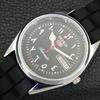 ОТРЕМОНТИРОВАННЫЕ МУЖСКИЕ ВИНТАЖНЫЕ ЧЕРНЫЕ ЧАСЫ SEIKO 5 AUTOMATIC 6309A JAPAN a442434-1
