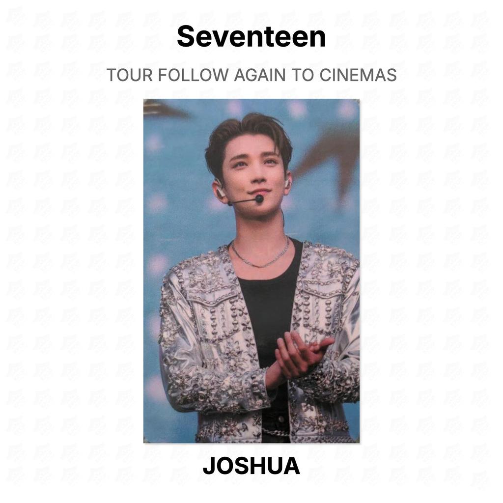Seventeen СЛЕДУЙТЕ ЗА ТУРОМ СНОВА В КИНО Official Photocard