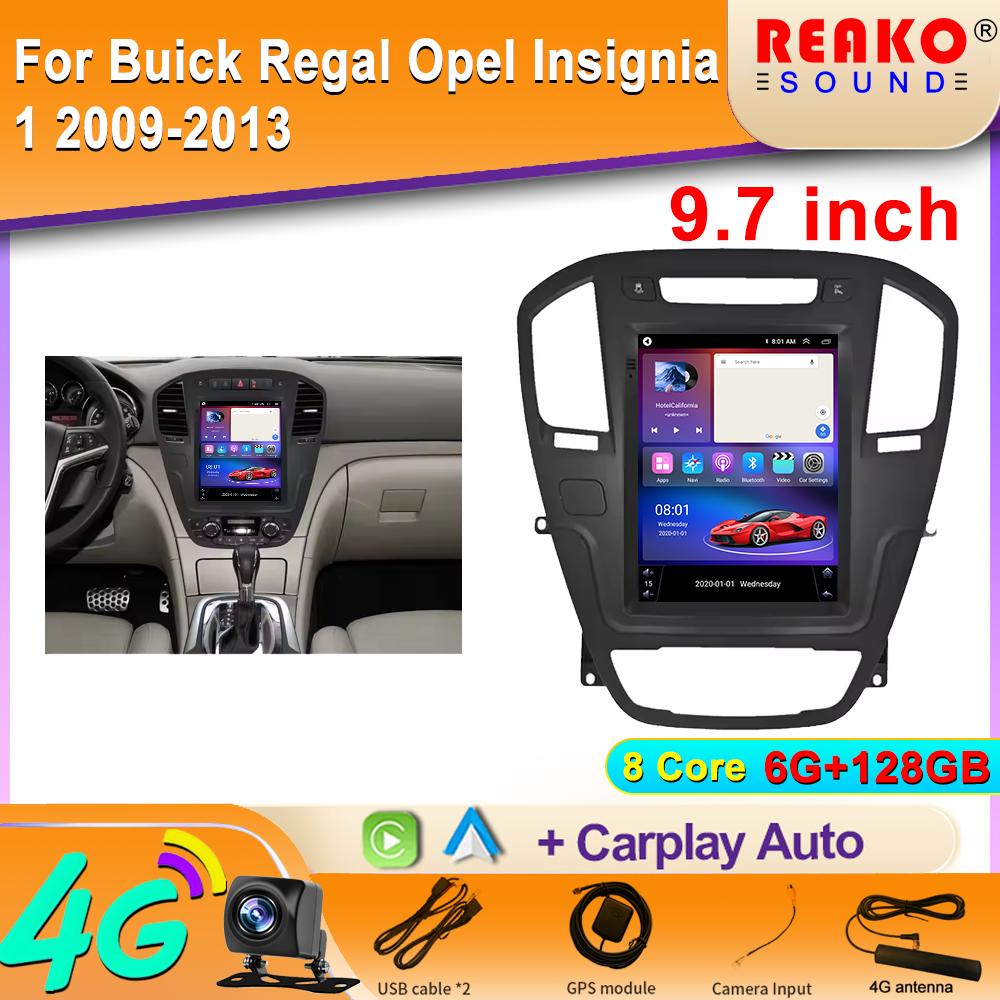 For Buick Regal Opel Insignia 1 2009-2013 Car Radio GPS Navigation Android Auto Multimedia Player Video Output 4G BT No 2din DVD