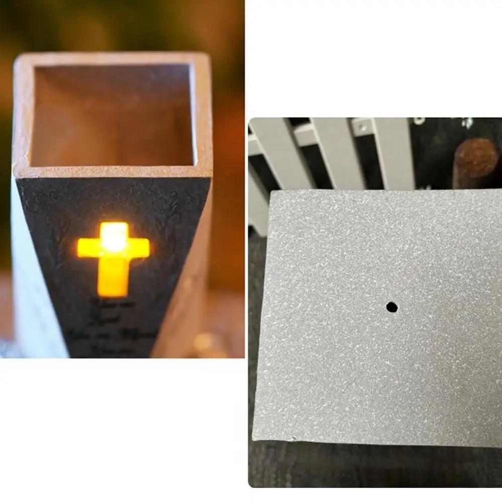 Цветочница на крест Смола Мемориальный держатель для цветов Декоративная статуя Цветочный горшок Сад Кладбище