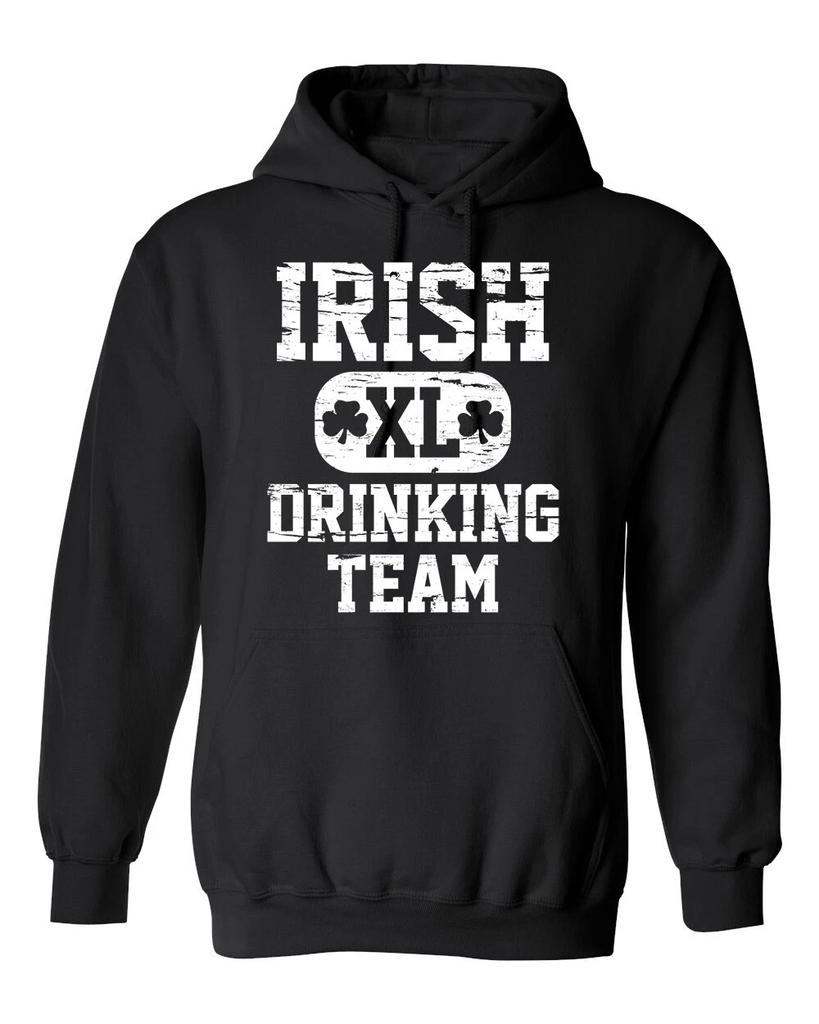 Irish Drinking Team Graphics Novelty Sarcastic Humor Men's Hoodies