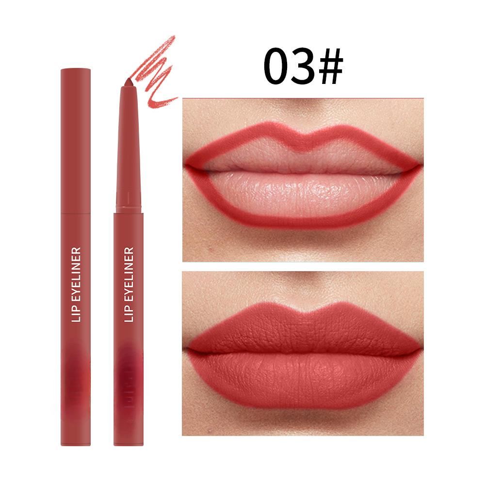 Waterproof Sweat-proof and Non-decolorizing Automatic Lip Liner Matte Multi-color Lip Liner