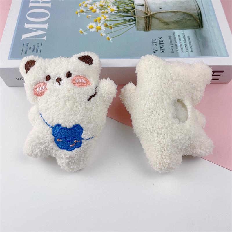 Плюшевый медведь брошь-подвеска для сумки, шарфа, одежды - милый мультяшный дизайн