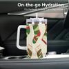 Drop Shipping Blank 40oz Handled Tumbler  Stainless Steel Vacuum Mug for Coffee Tea Outdoor Adventure Gift