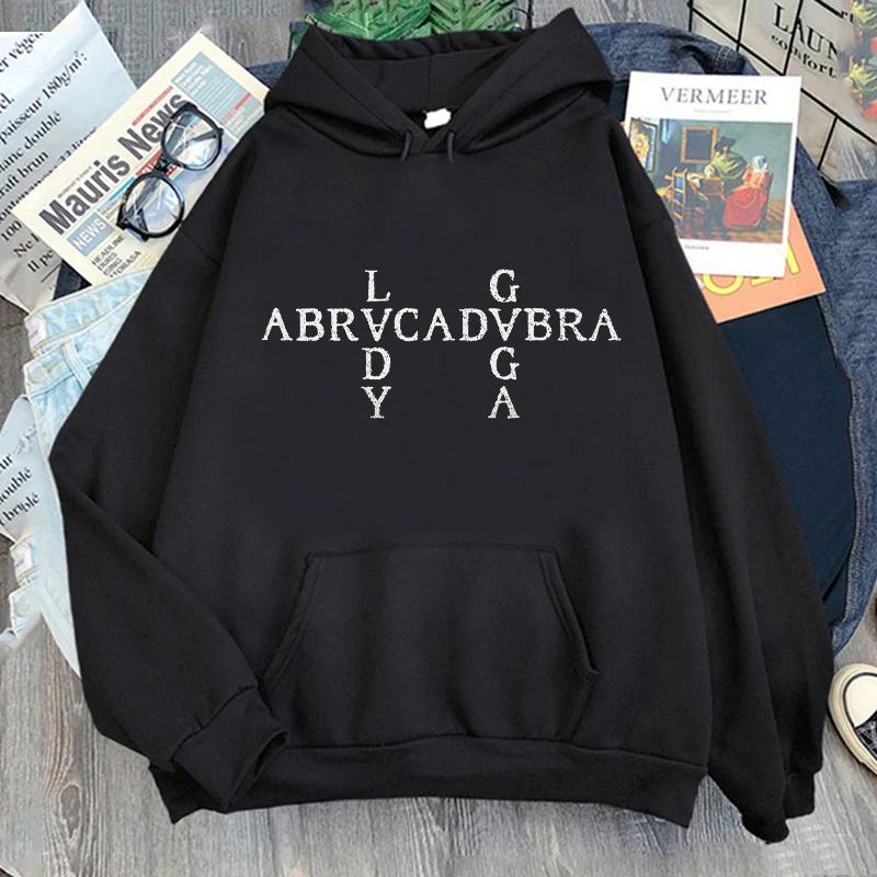 Lady Gaga Abracadabra Hoodies Printing Удобная эстетичная толстовка с капюшоном в готическом стиле