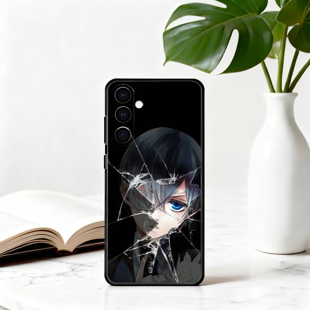 Черный Чехол-Телефон C-Ciel P-Phantomhive Дворецкий Для Samsung Galaxy A73,A72,A71,A70,A53,A52,A51,Другие Мягкий Черный Чехол