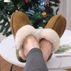 Мода Comwarm Новые пушистые тапочки для женщин зимние модные теплые короткие плюшевые тапочки на платформе домашние хлопковые туфли замшевые женские меховые сапоги