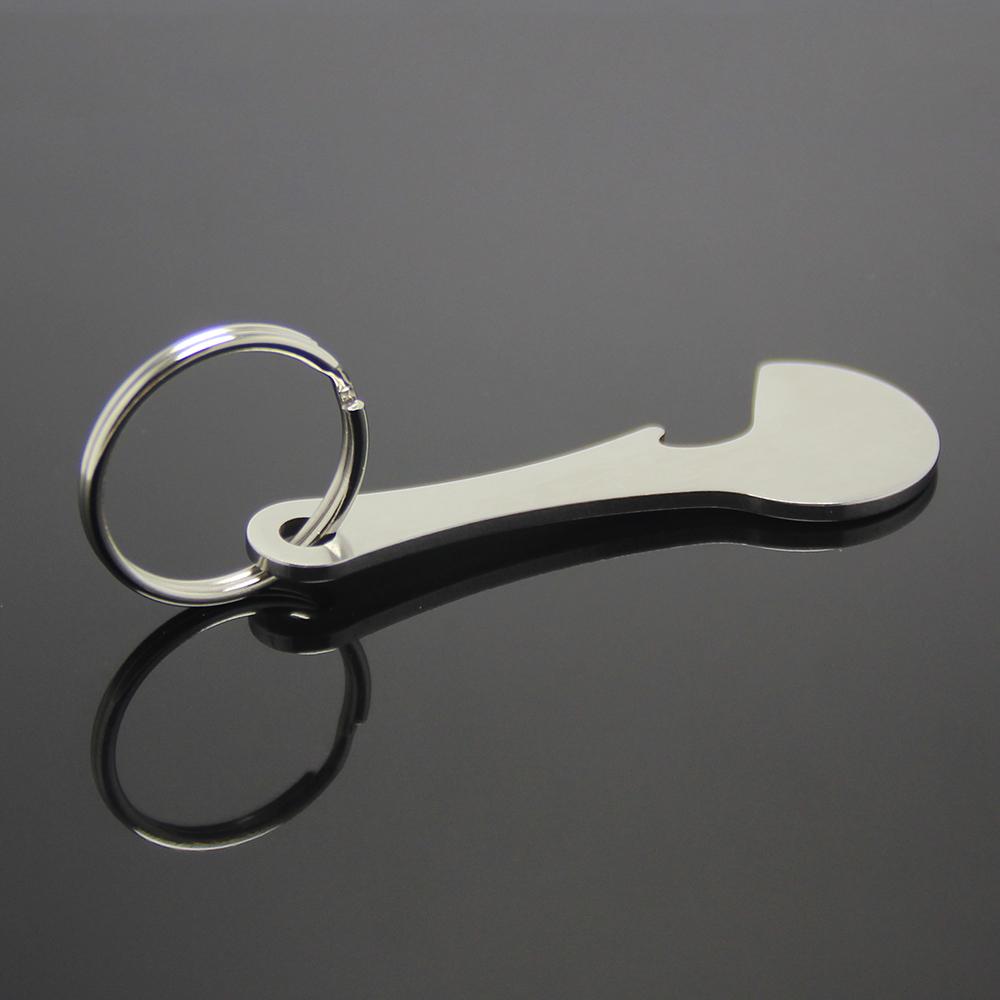 Multifunction Supermarket Shopping Cart Key Chain Beer Bottle Opener Keyring Holder Hook Metal Shopping Trolley Keychain