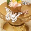 12pcs 3D Hollow Butterflies Wall Stickers On The Wall for Wedding Decoration Children Room Decor Living Room Kids Bedroom DIY
