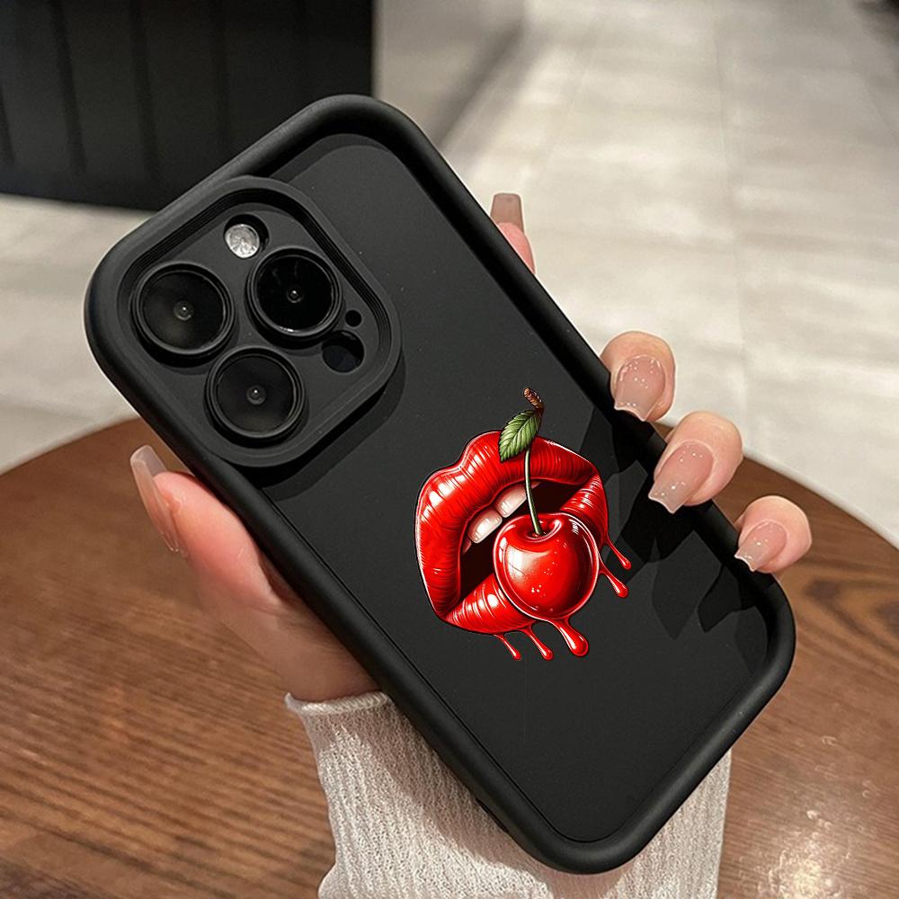 LZ18 Lips kiss силиконовый чехол для телефона Xiaomi 11 Lite 5G 14T Redmi 14C 13C A3 Note 12 11 9 10 13 Pro Plus противоударный задний чехол