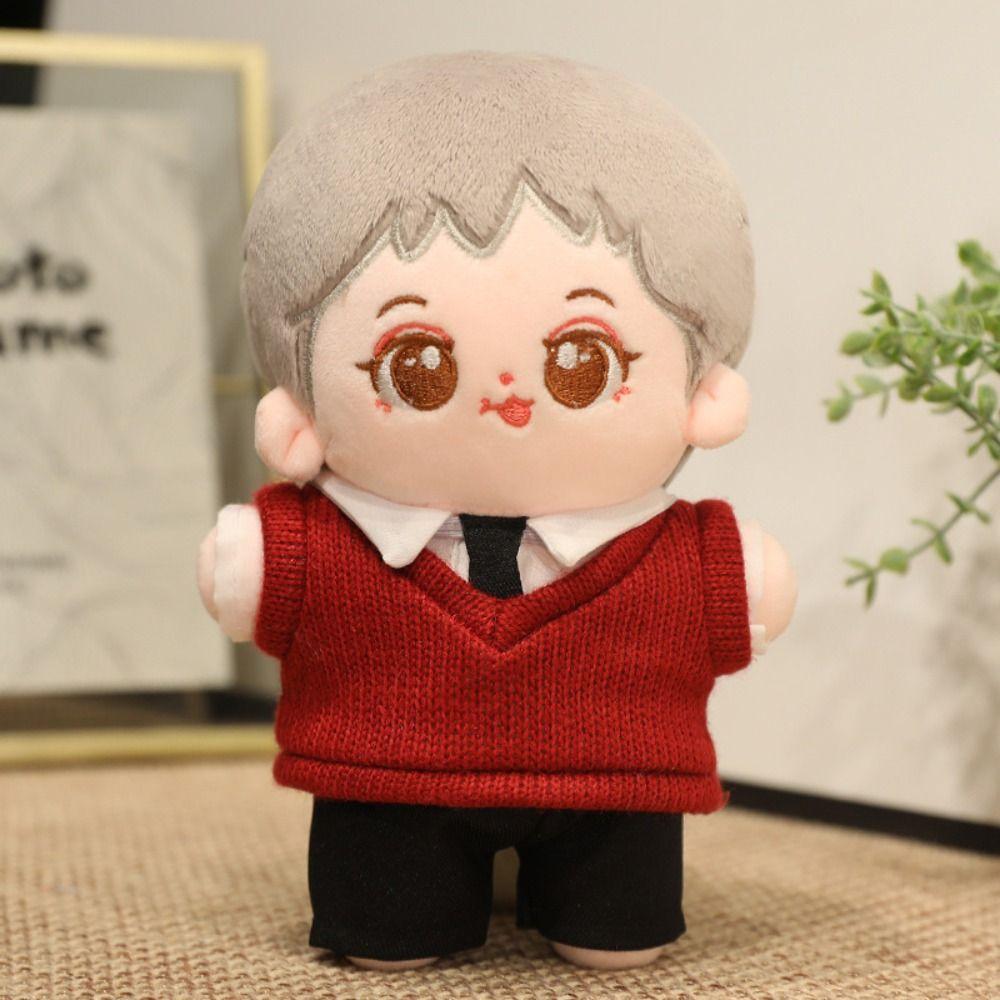 Knitted Sweater 20cm Dolls Overalls DIY Gift Toys Plush Doll's Clothing  Collection Gift