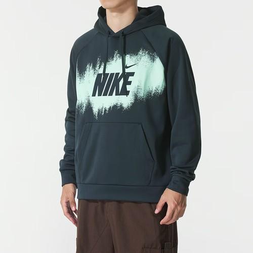 Nike Дышащий повседневный спортивный пуловер с длинным рукавом для тренировок для мужчин
