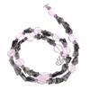 Natural Rutile & Rose Quartz Amethyst Gemstone Smooth Beads Necklace 17" UB-4101 UB-4101