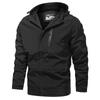 Весенняя куртка Tooling, мужская повседневная ветрозащитная куртка с капюшоном, спортивная однотонная куртка