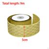 30-футовая рождественская лента для упаковки подарков и украшения елки с проволочным краем
