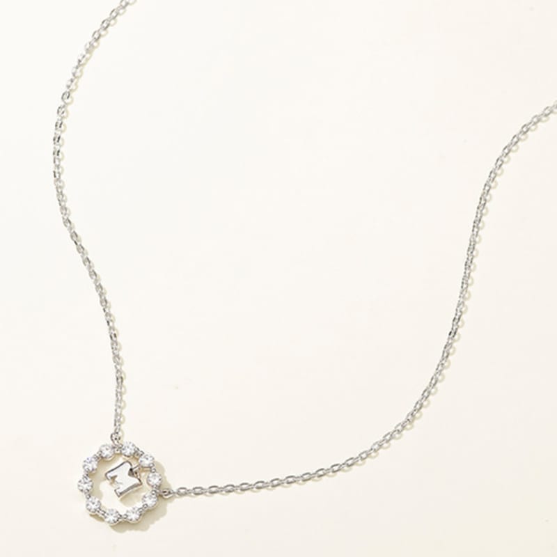 METROCITY JEWELRY M Basic Sterling Silver White Necklace A231SN9106WPA