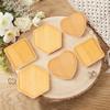 5pcs Natural Tea Cup Mats Heat-resistant Insulated Placemat Bamboo Coasters  For Coffee Shop