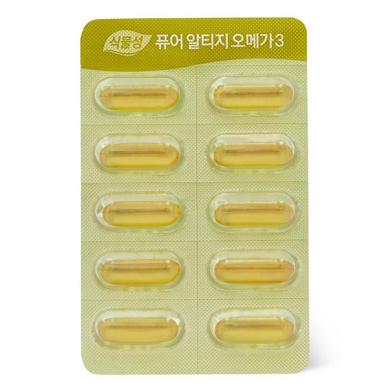 Korea Eundan Растительная чистая Альтиге rTG Омега 3 60 капсул, 60 таблеток, 1 шт.