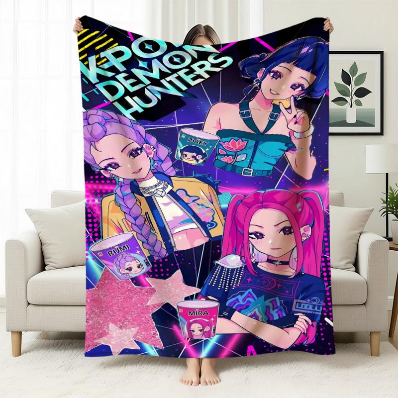 Kpop Witch Hunters Blanket Blanket Witch Hunters Peripheral Nap Blanket Printed Flannel Office Sofa Blanket