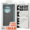 IMAK Ruiyi Series for Samsung Galaxy A17 5G Case Fabric Texture Leather+PC Phone Back Cover