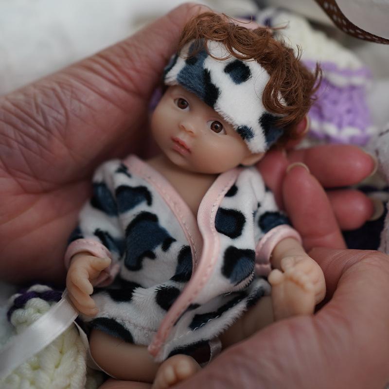 15 см мягкая на ощупь полностью виниловая кукла реборн может принимать ванну, настоящая мини-симуляция Bebe Rebirth кукла сменная одежда игровой домик детские куклы игрушки для детей