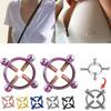 Round Non Piercing Nipple Ring Shield Body Piercing Jewelry Nickel Free Fake Piercing 316L Surgical Steel