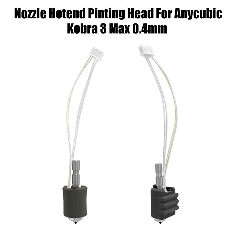 Для Anycubic Kobra 3 Max комплект насадок Hotend Pinting Head быстросменная насадка 3D-принтер закаленная сталь 0,4 мм для Kobra 3 Max Combo
