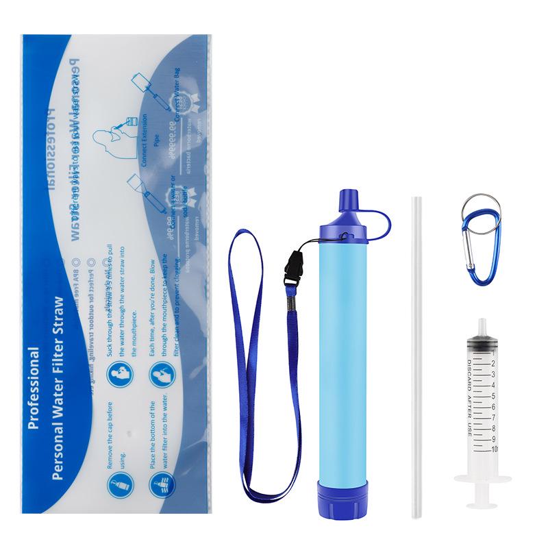 Portable Outdoor Water Purification Straw for Single-Person Use – Emergency Filtration & Sterilization Ideal for Camping