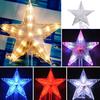 Christmas Tree Topper Star with LED Light IP65 Waterproof Energy-saving Glowing Five-Pointed Star Holiday Ornament