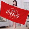 C-Coca C-cola Винтажный Логотип Микрофибровое Одеяло Быстросохнущие Пляжные Полотенца Большой Размер Печать Супервпитывающее Полотенце-Одеяло для Бассейна